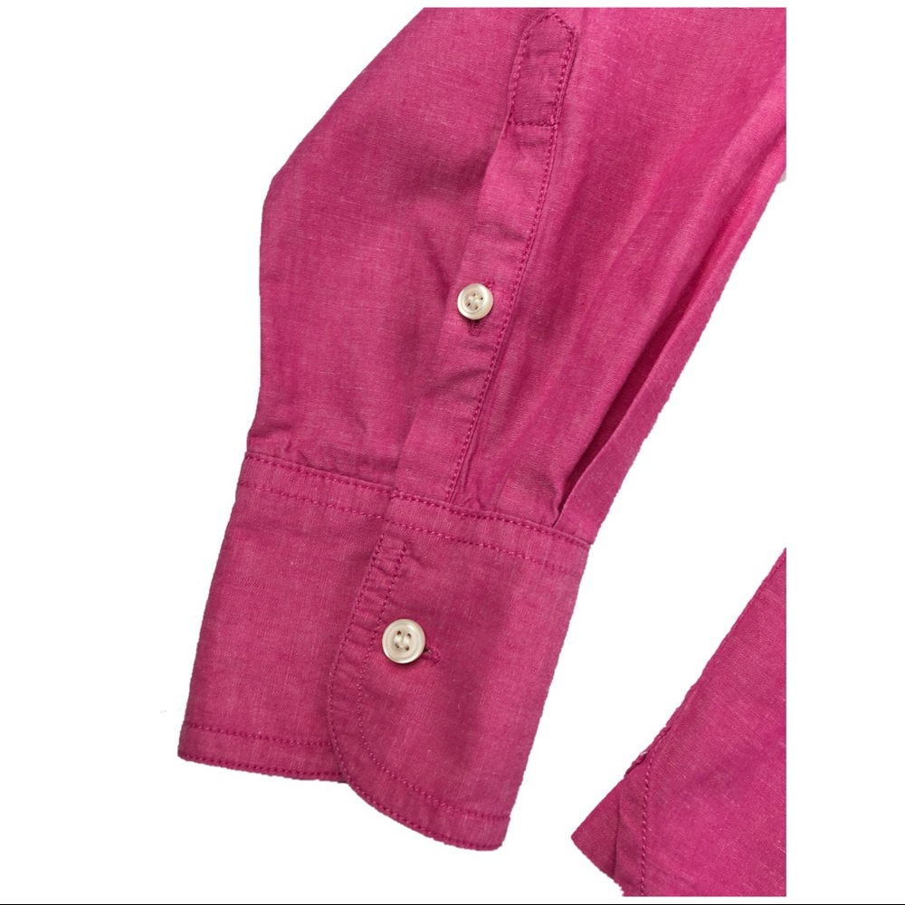 J. Crew Pink Popover Cotton Top - Picture 5 of 6